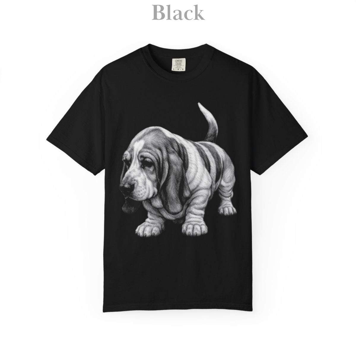 Basset Hound, Illustrated Unisex T-Shirt | Exceptional Comfort