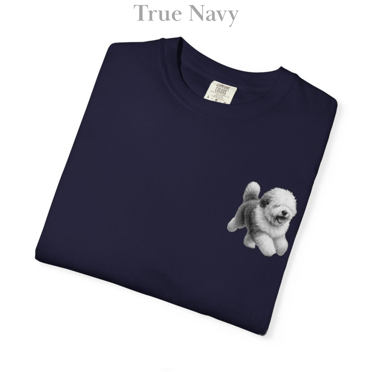 Old English Sheepdog, Illustrated Unisex T-Shirt | Exceptional Comfort