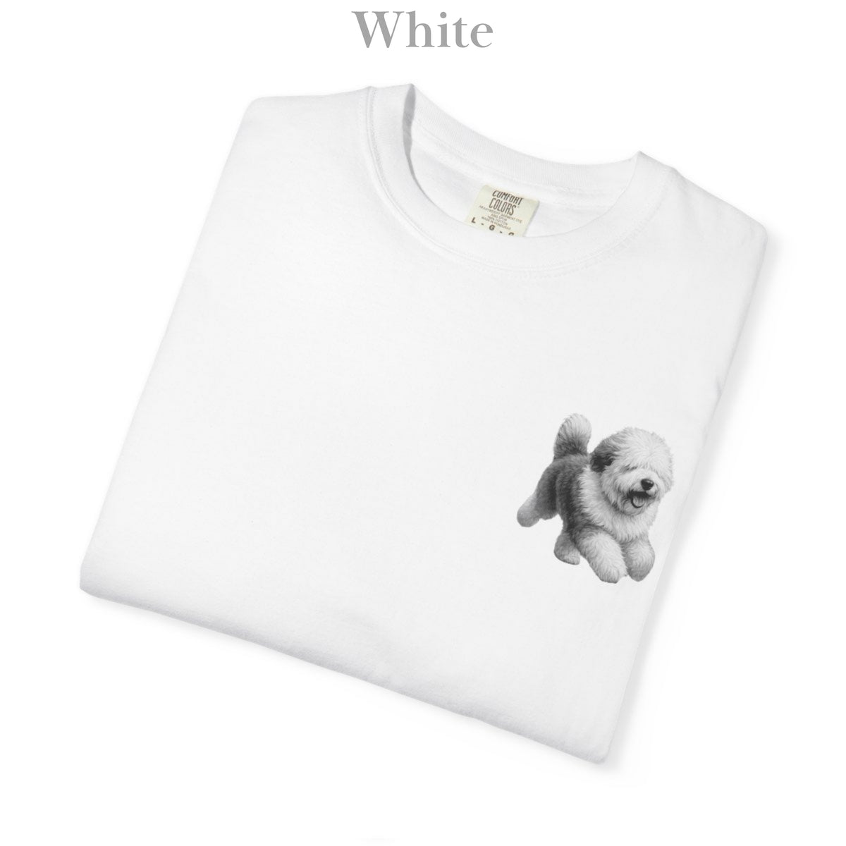 Old English Sheepdog, Illustrated Unisex T-Shirt | Exceptional Comfort