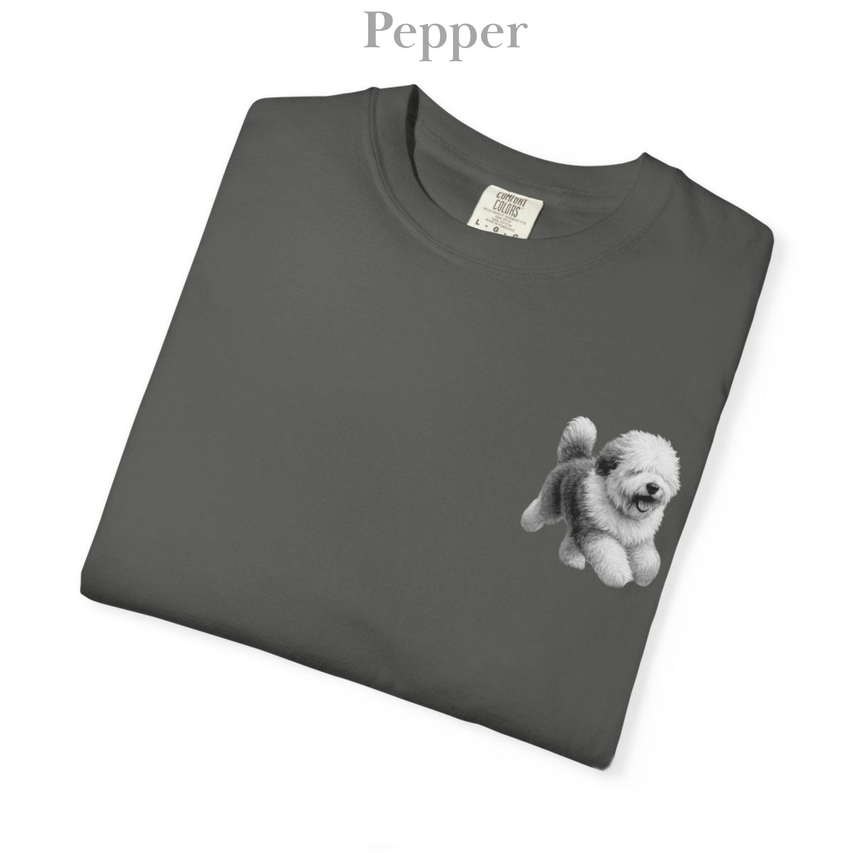 Old English Sheepdog, Illustrated Unisex T-Shirt | Exceptional Comfort