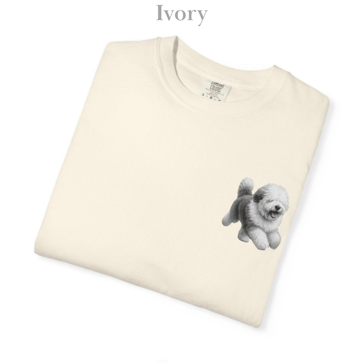 Old English Sheepdog, Illustrated Unisex T-Shirt | Exceptional Comfort