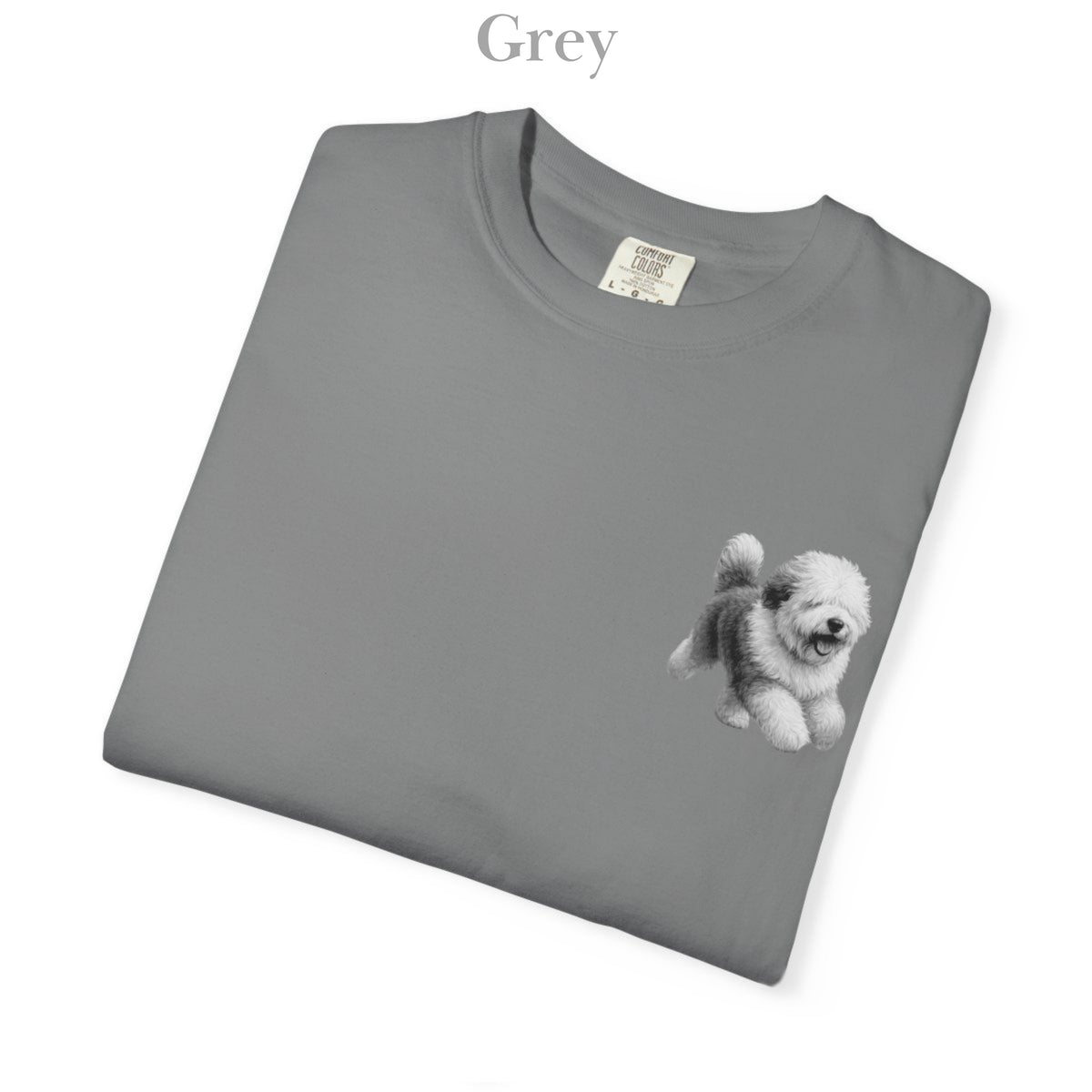 Old English Sheepdog, Illustrated Unisex T-Shirt | Exceptional Comfort