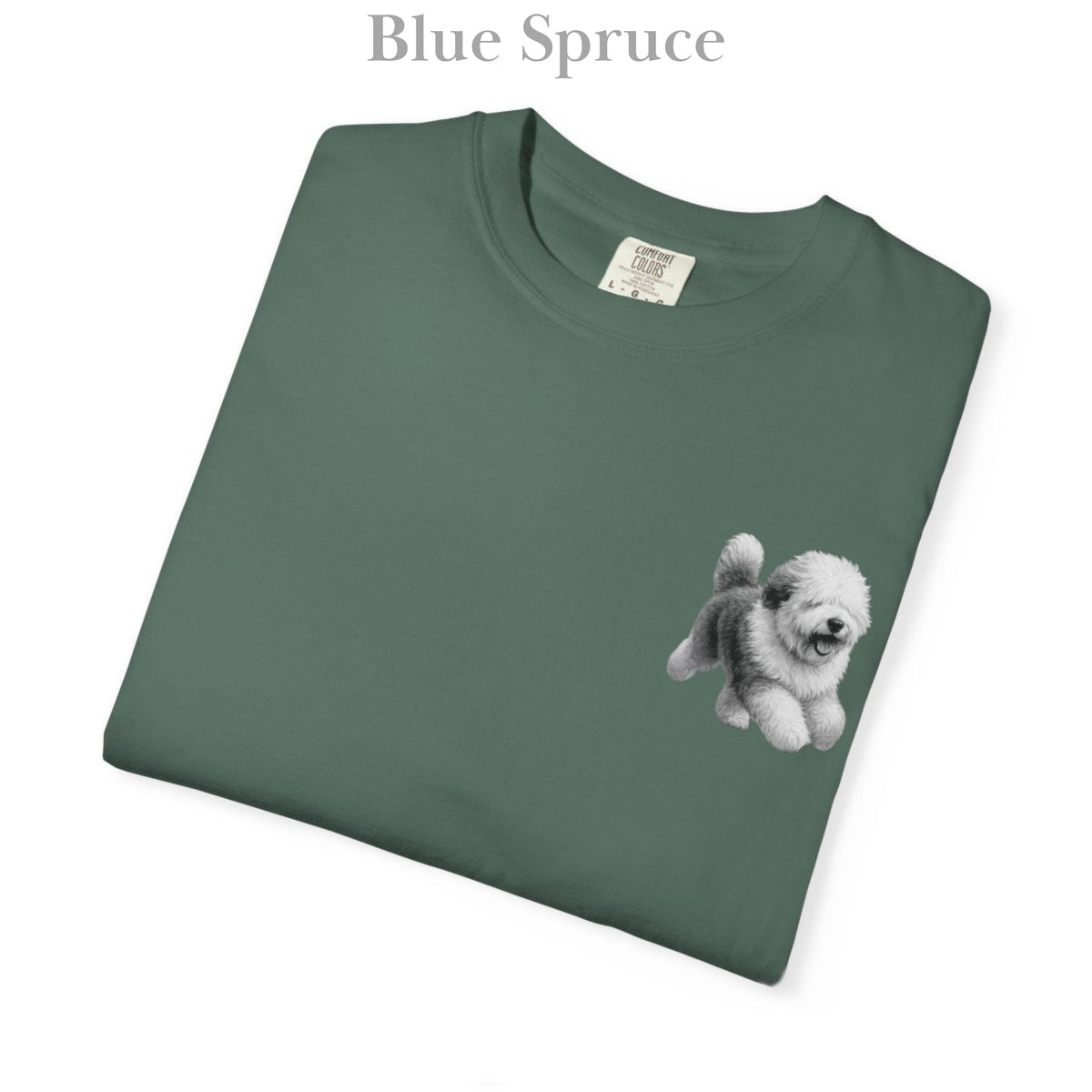 Old English Sheepdog, Illustrated Unisex T-Shirt | Exceptional Comfort