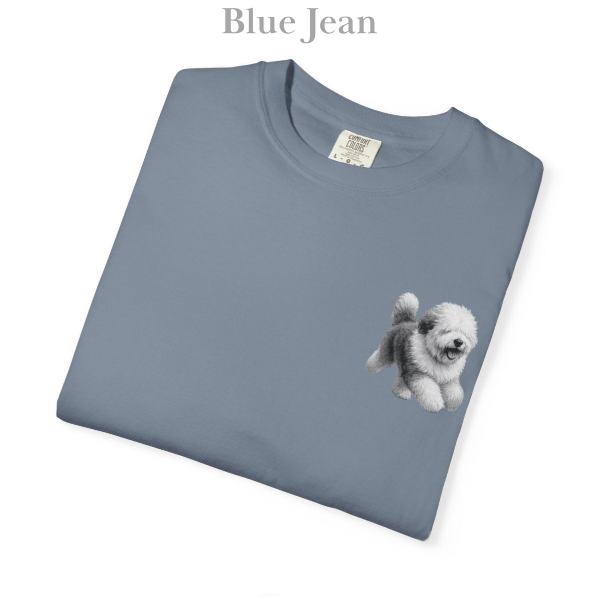 Old English Sheepdog, Illustrated Unisex T-Shirt | Exceptional Comfort