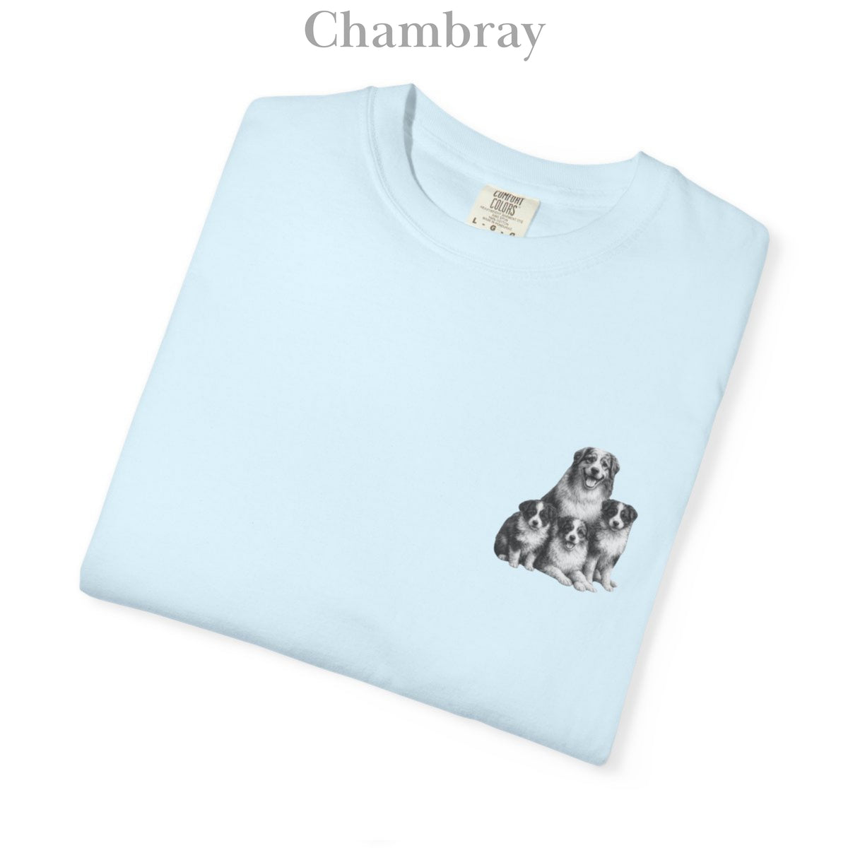 Australian Shepherd Puppies: Very Comfortable Unisex T-shirt with small Graphic
