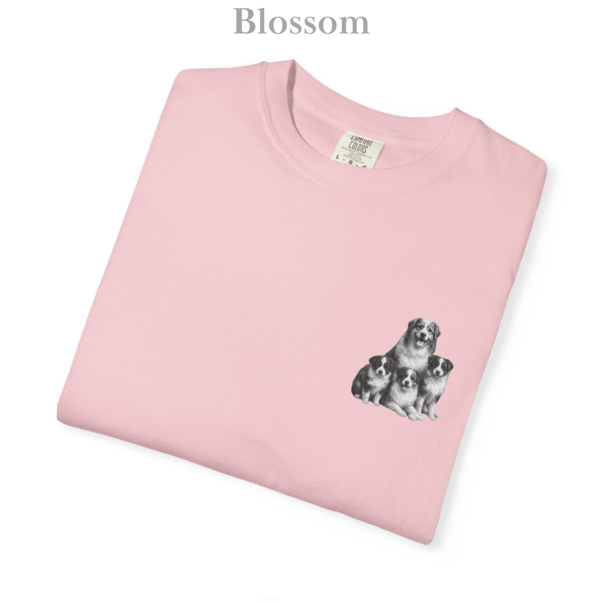 Australian Shepherd Puppies: Very Comfortable Unisex T-shirt with small Graphic