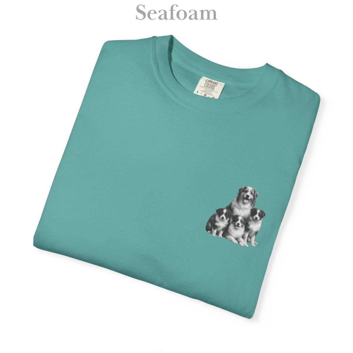 Australian Shepherd Puppies: Very Comfortable Unisex T-shirt with small Graphic