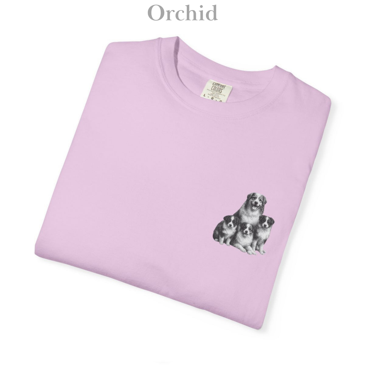 Australian Shepherd Puppies: Very Comfortable Unisex T-shirt with small Graphic