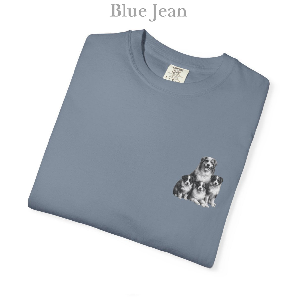 Australian Shepherd Puppies: Very Comfortable Unisex T-shirt with small Graphic