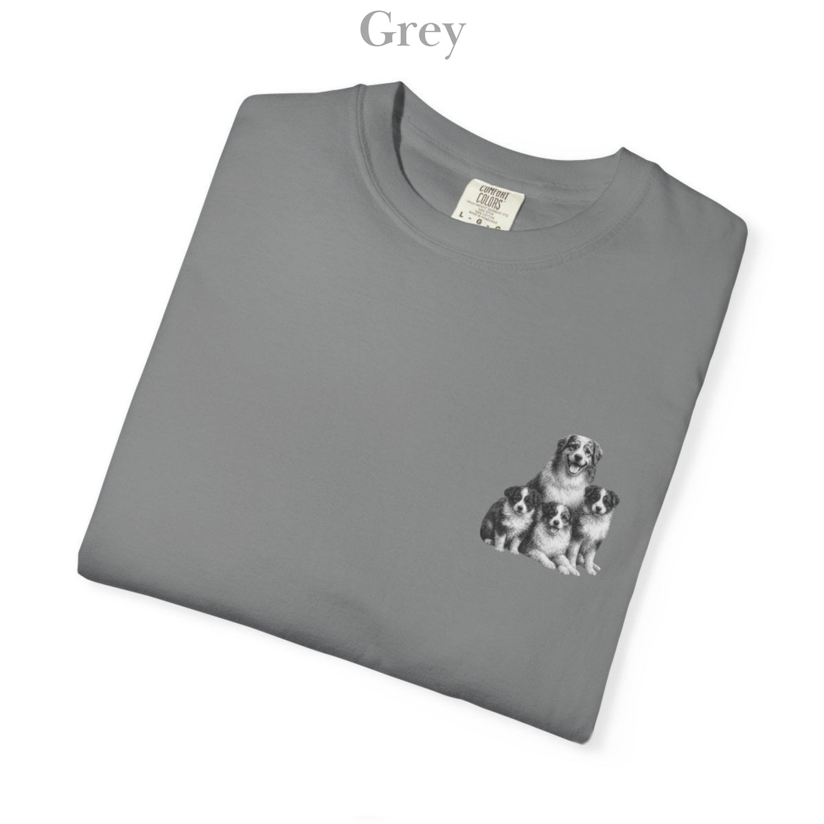 Australian Shepherd Puppies: Very Comfortable Unisex T-shirt with small Graphic