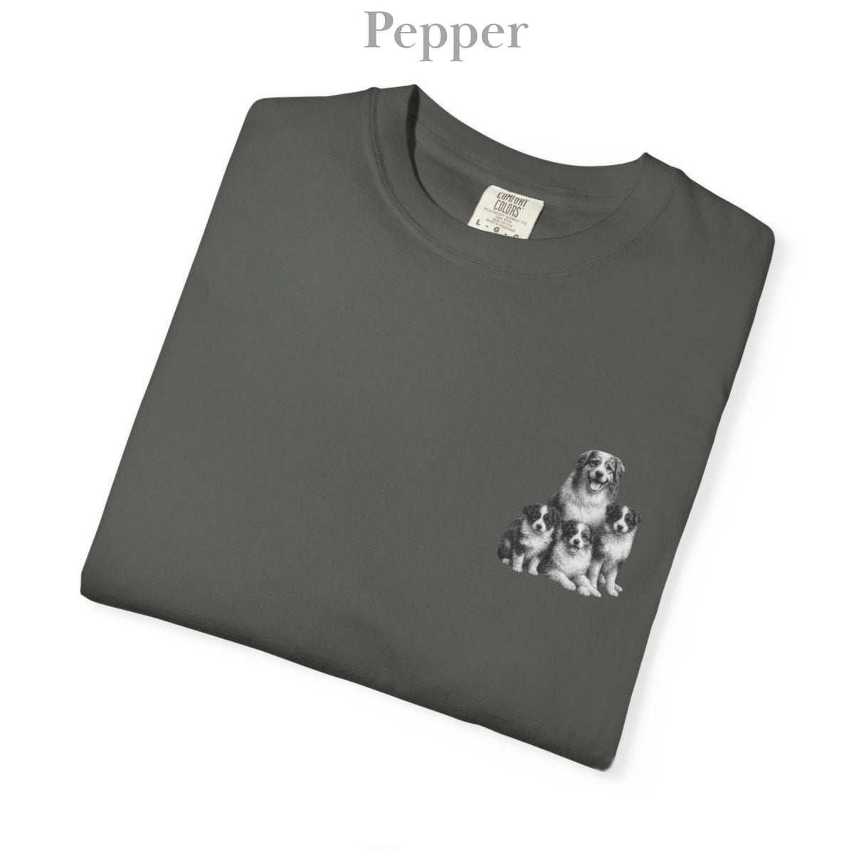 Australian Shepherd Puppies: Very Comfortable Unisex T-shirt with small Graphic