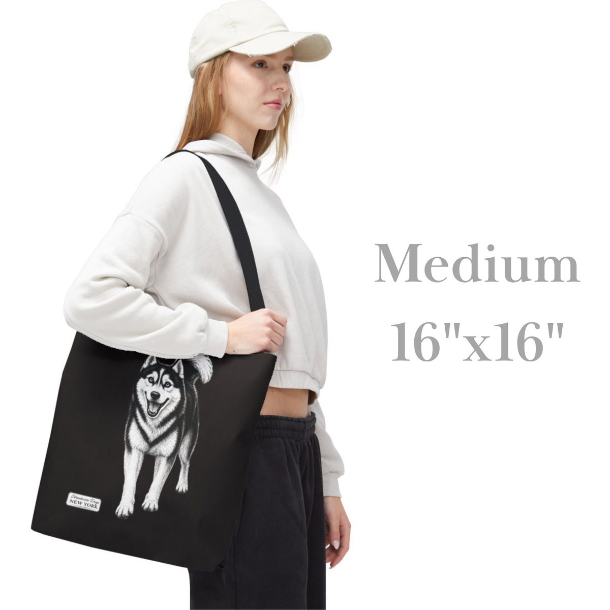 Siberian Husky, Durable Tote Bag