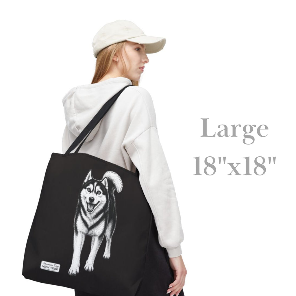 Siberian Husky, Durable Tote Bag