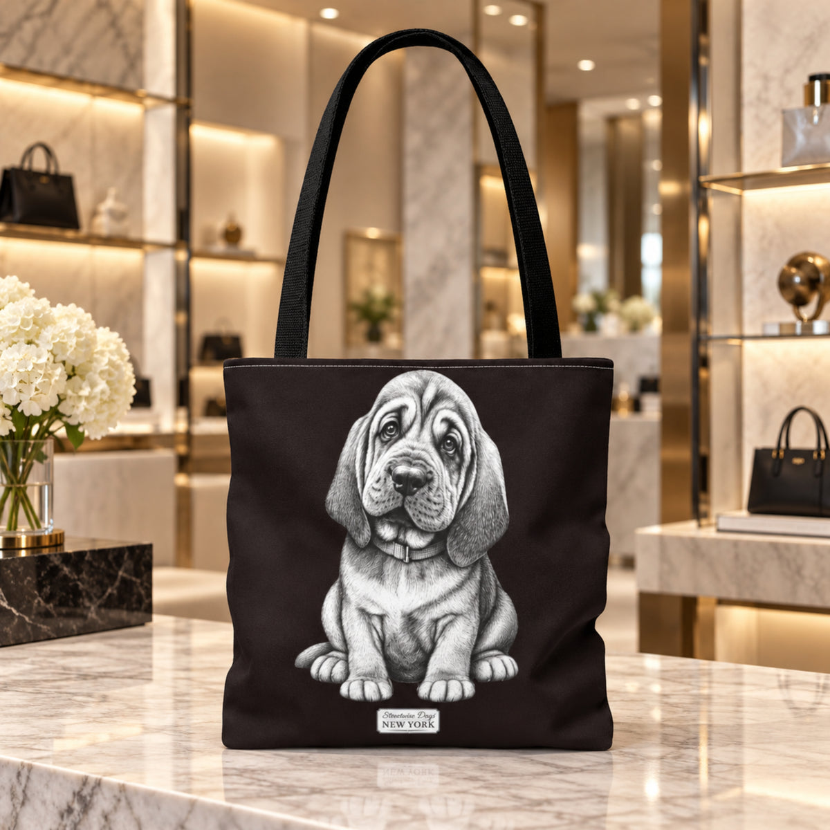 Bloodhound , Durable Tote Bag