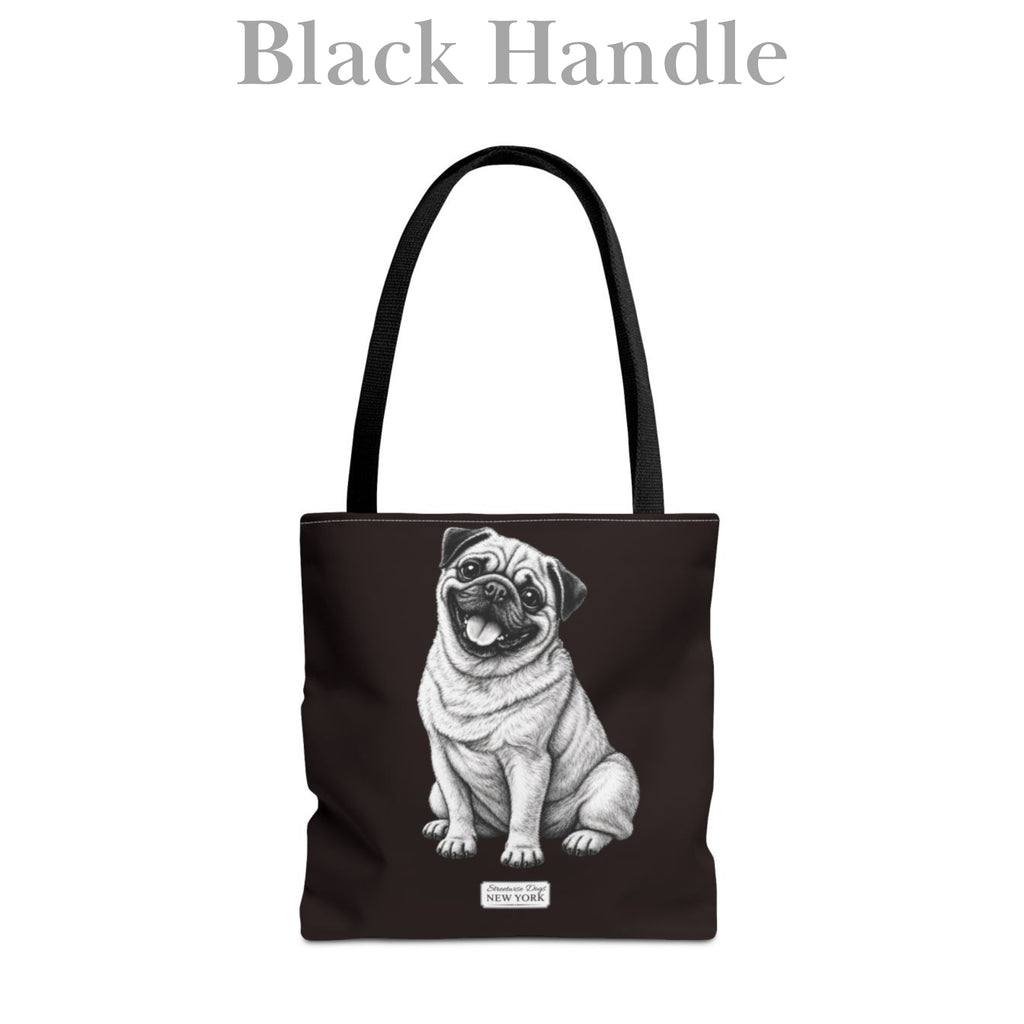 Pug, Durable Tote Bag