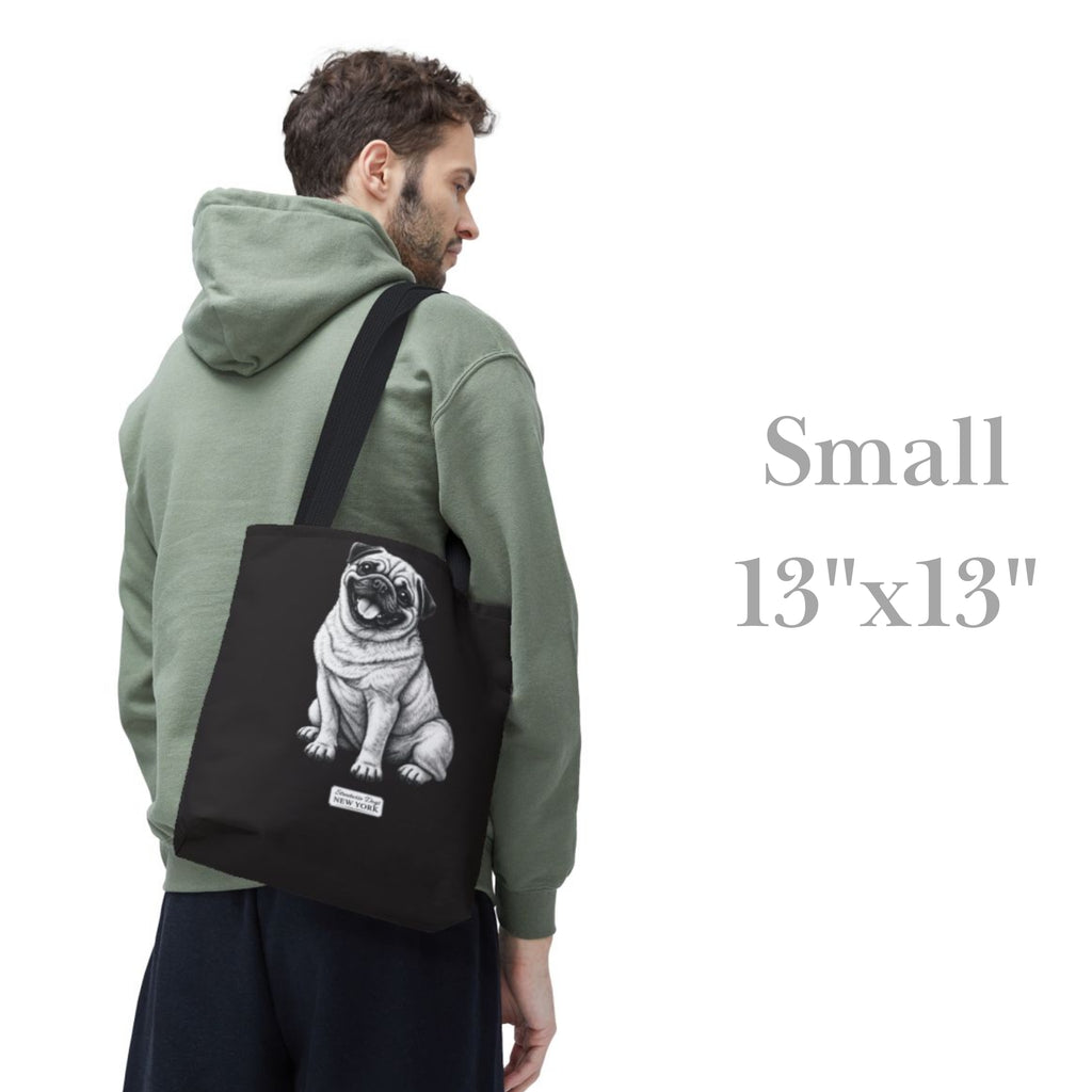 Pug, Durable Tote Bag