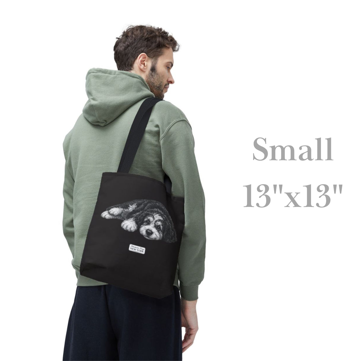 Bernedoodle, Durable Tote Bag