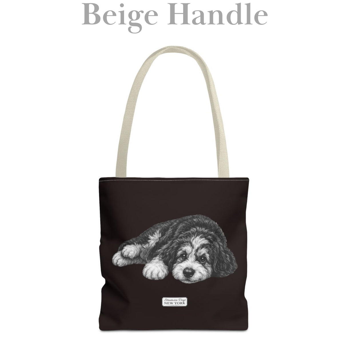 Bernedoodle, Durable Tote Bag
