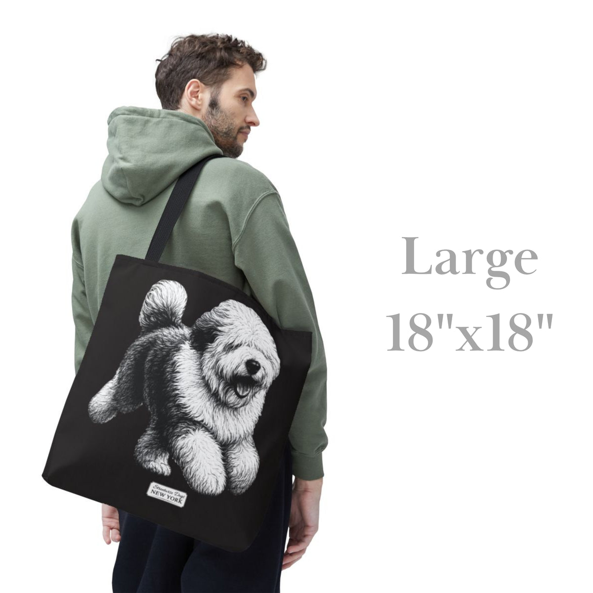 Old English Sheepdog, Durable Tote Bag