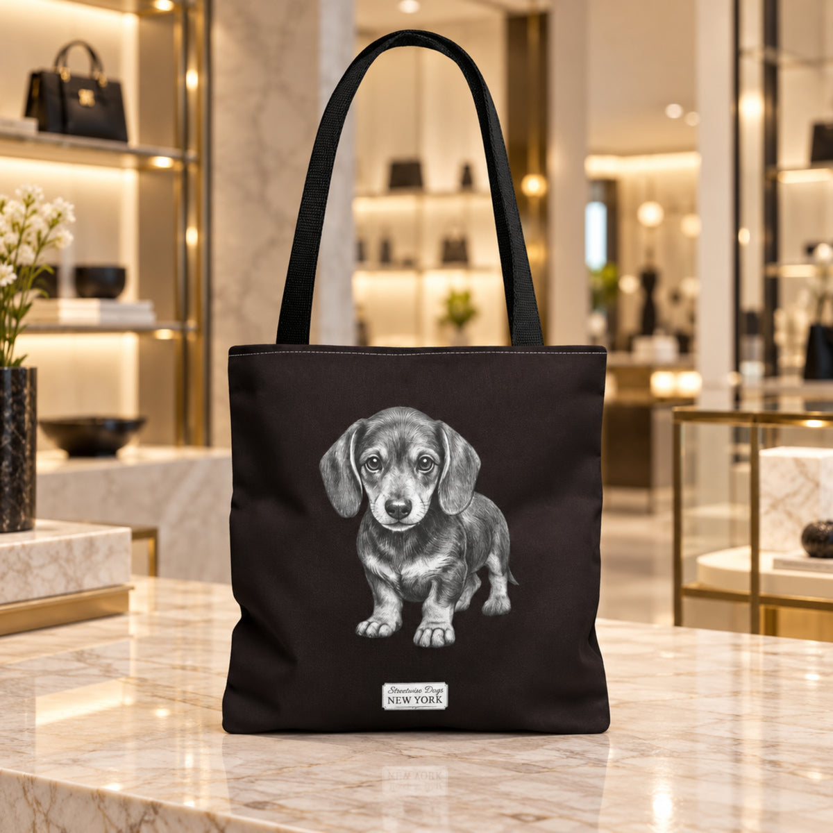 Dachshund, Durable Tote Bag