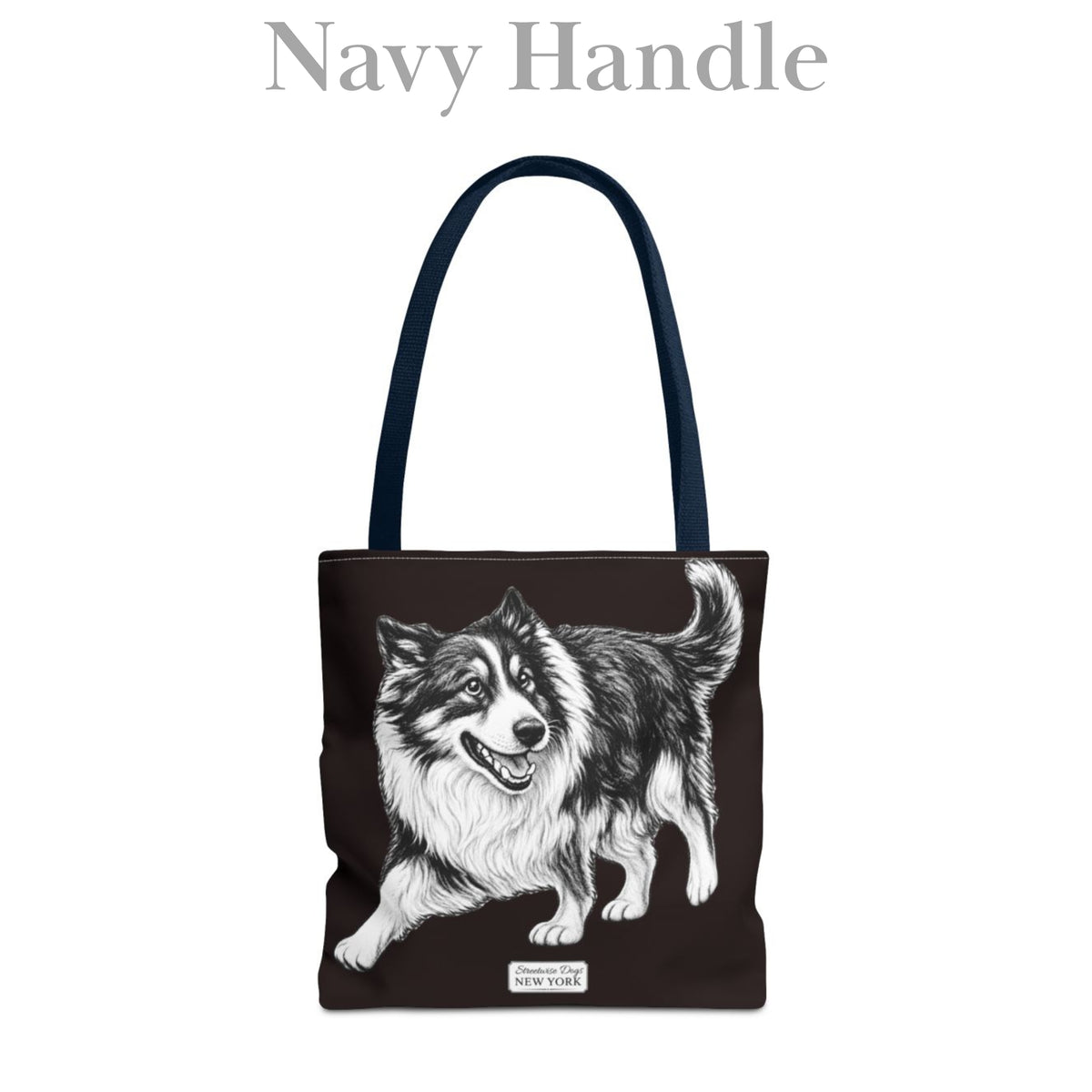 Border Collie, Durable Tote Bag