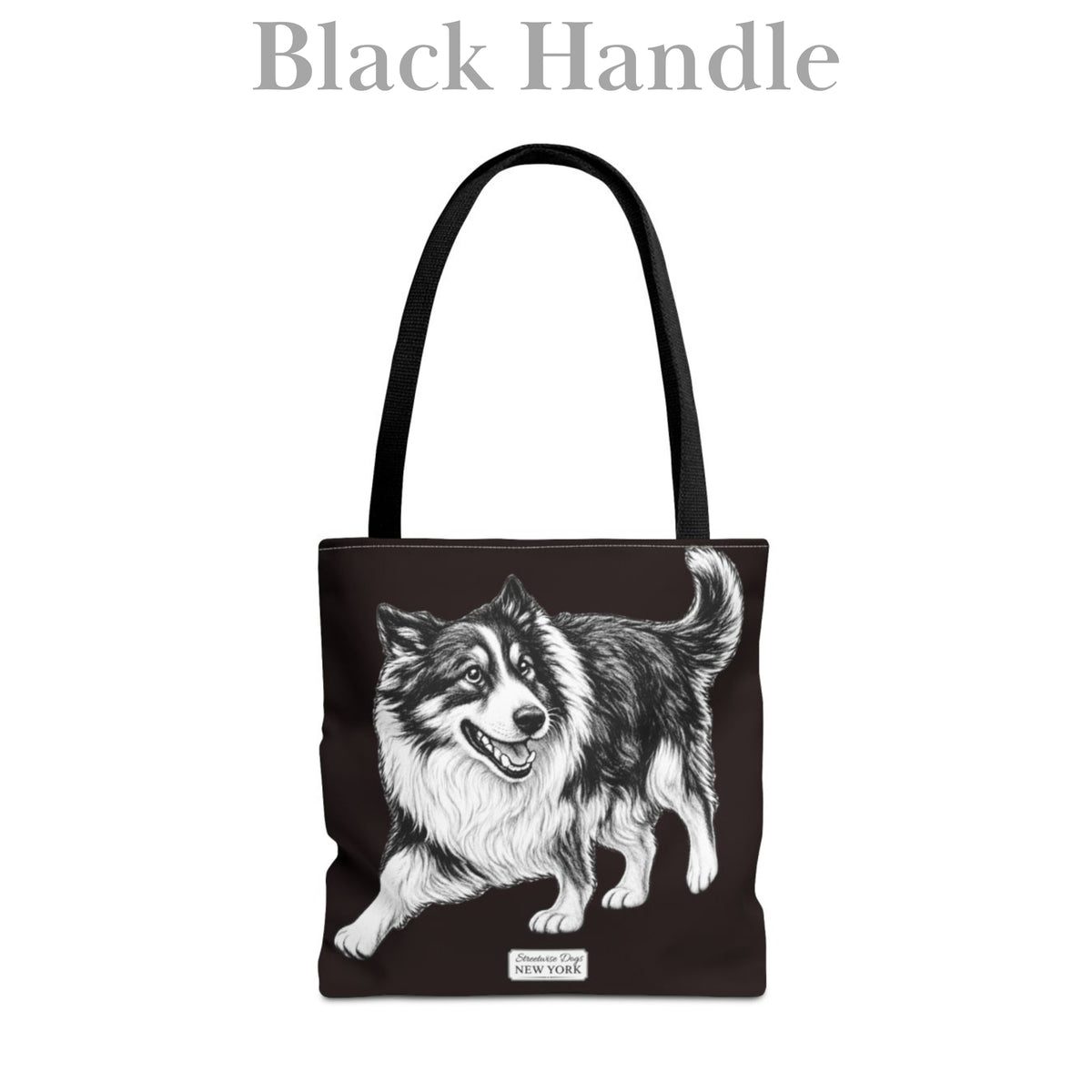 Border Collie, Durable Tote Bag
