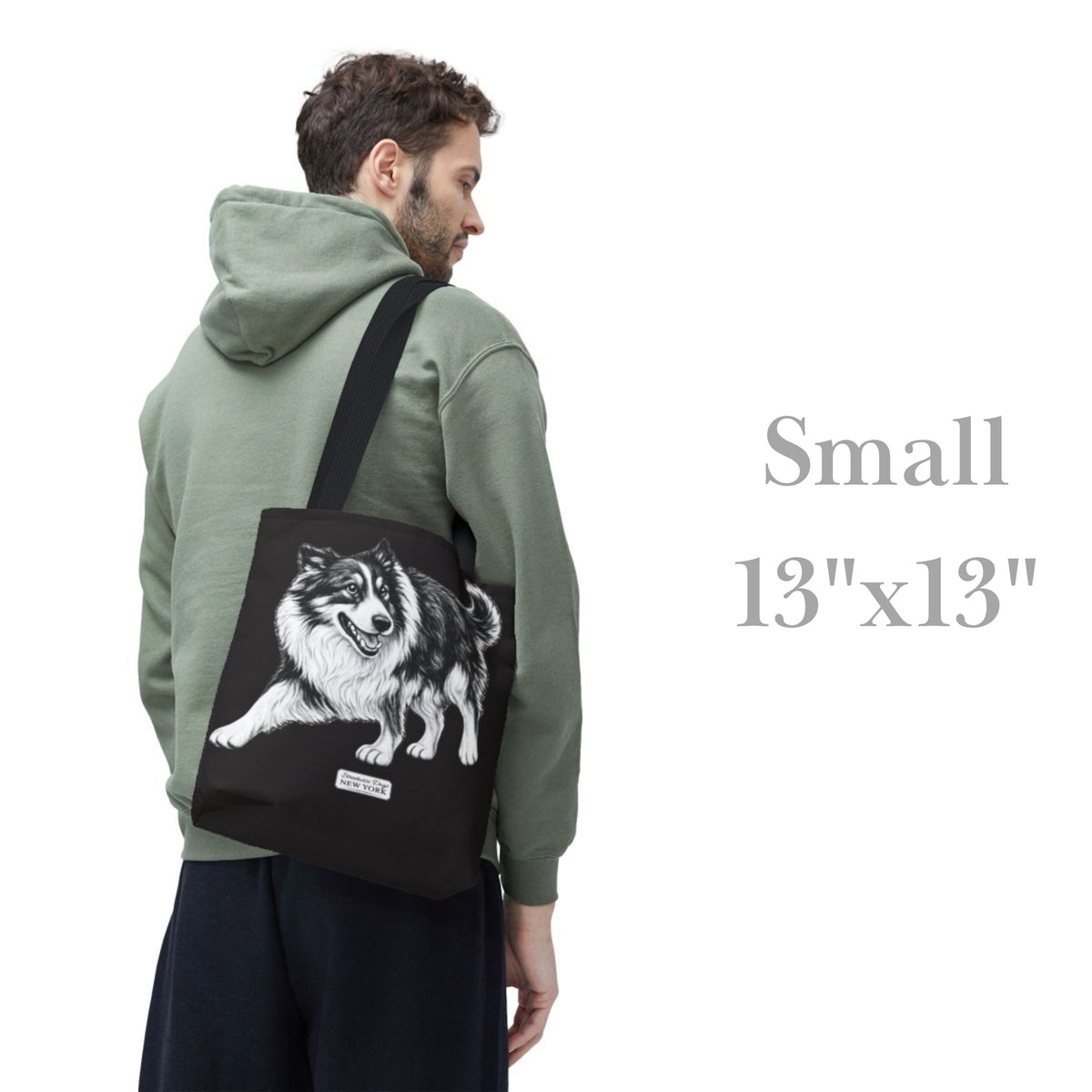 Border Collie, Durable Tote Bag
