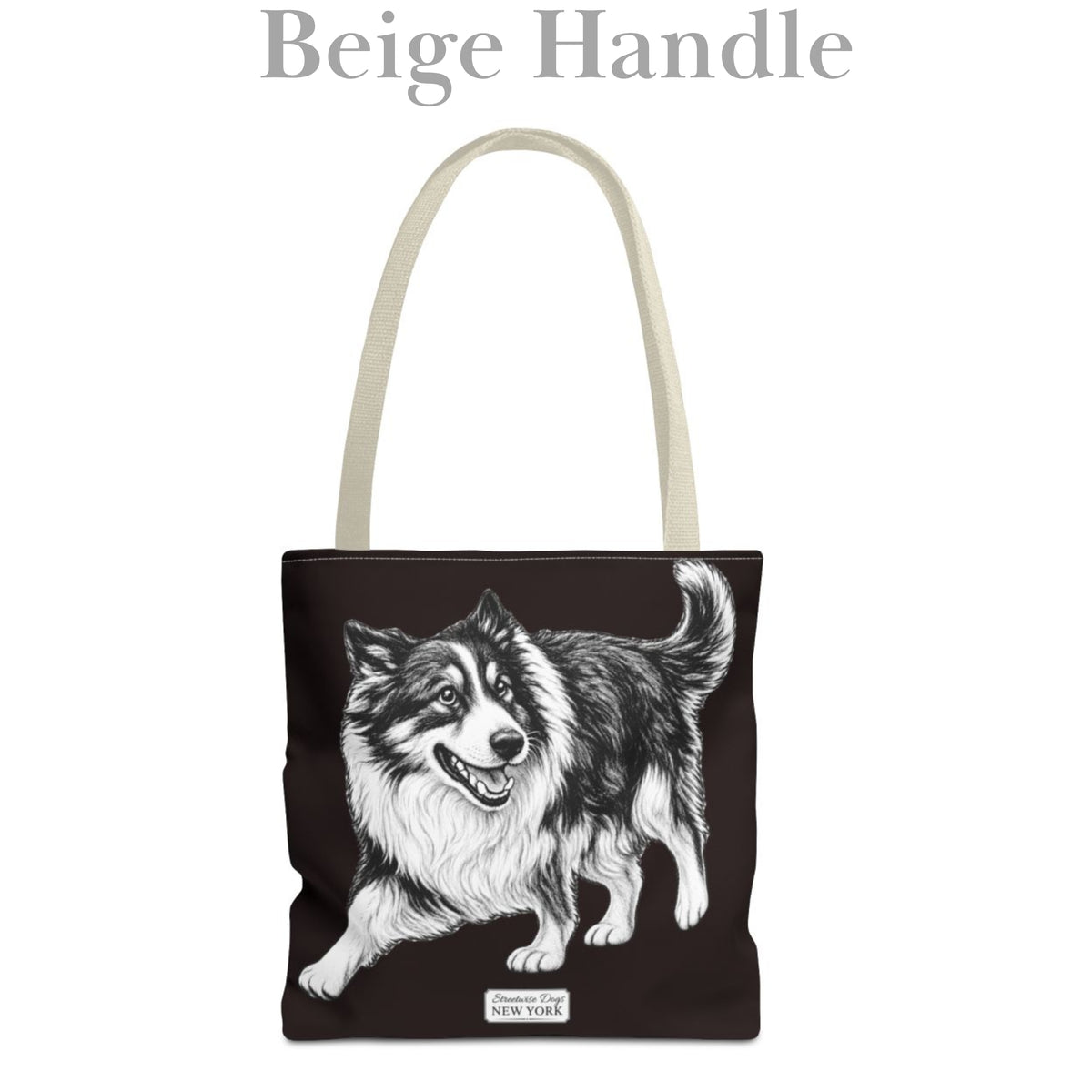 Border Collie, Durable Tote Bag