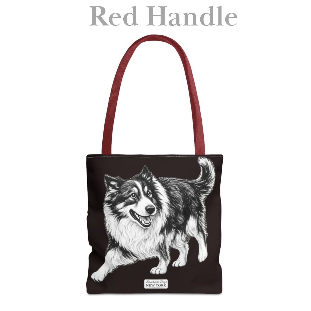 Border Collie, Durable Tote Bag