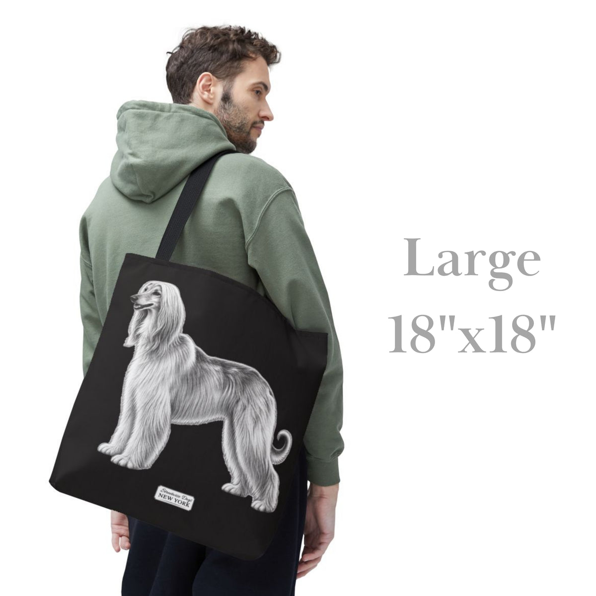 Afghan Hound, Durable Tote Bag