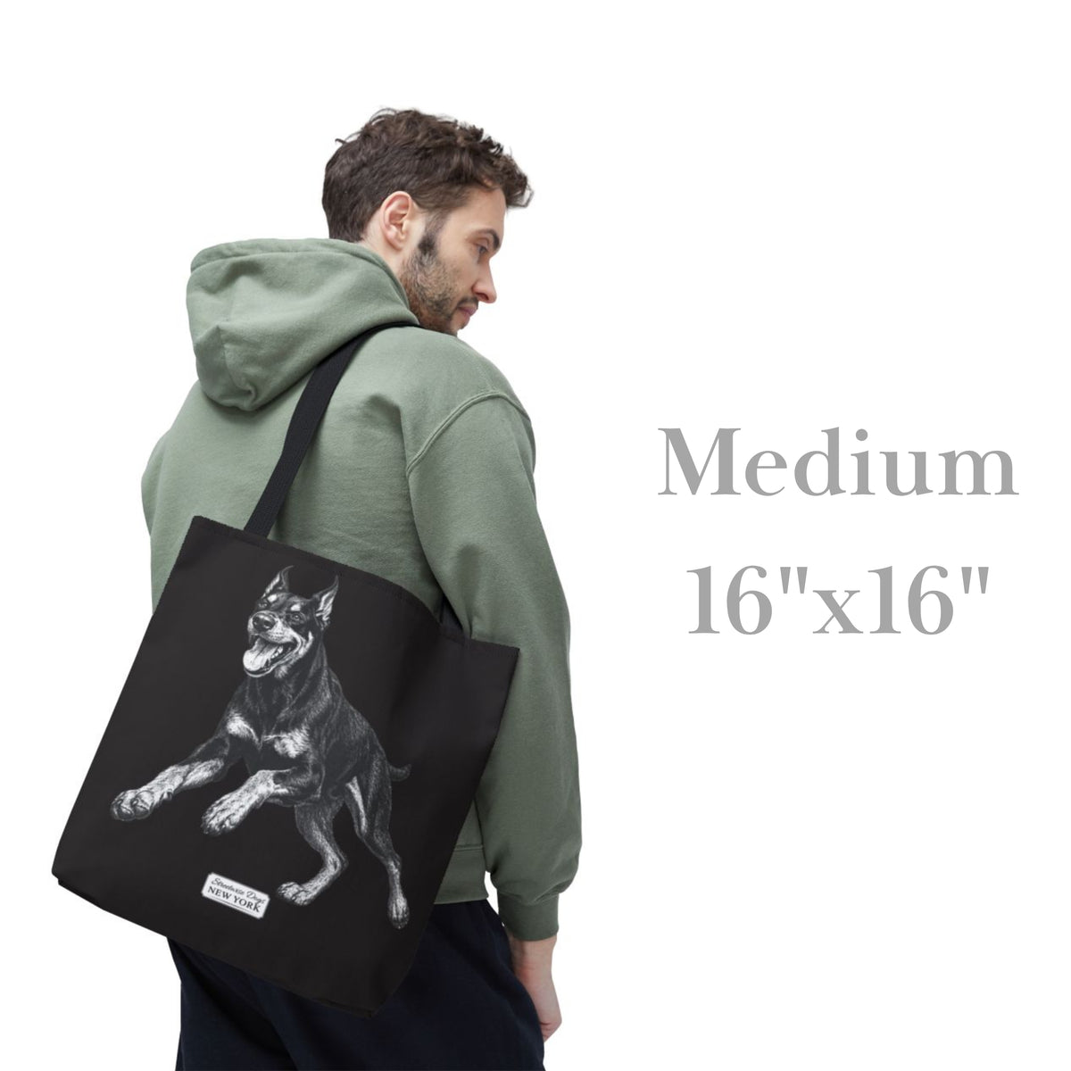 Doberman, Durable Tote Bag