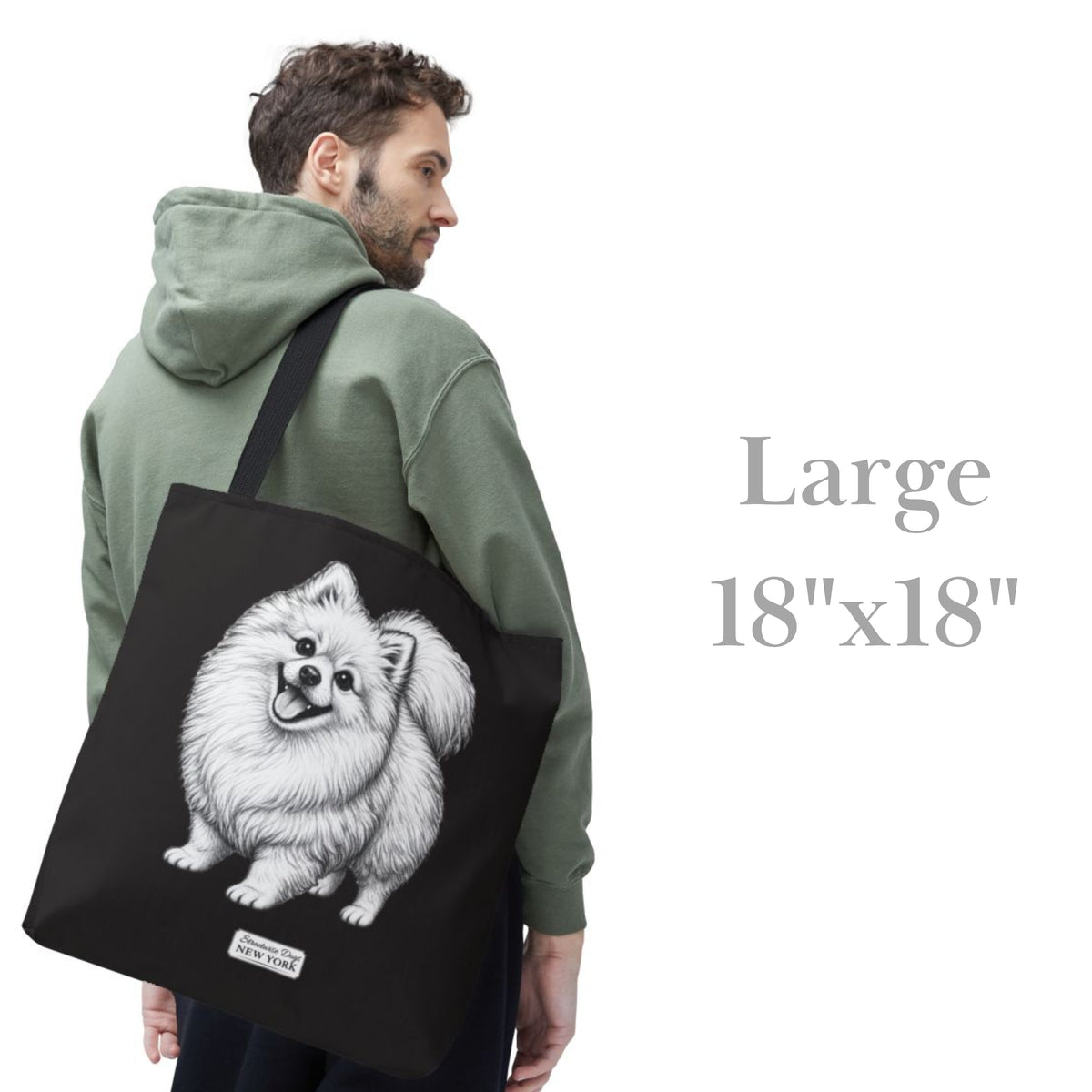 Pomeranian, Durable Tote Bag
