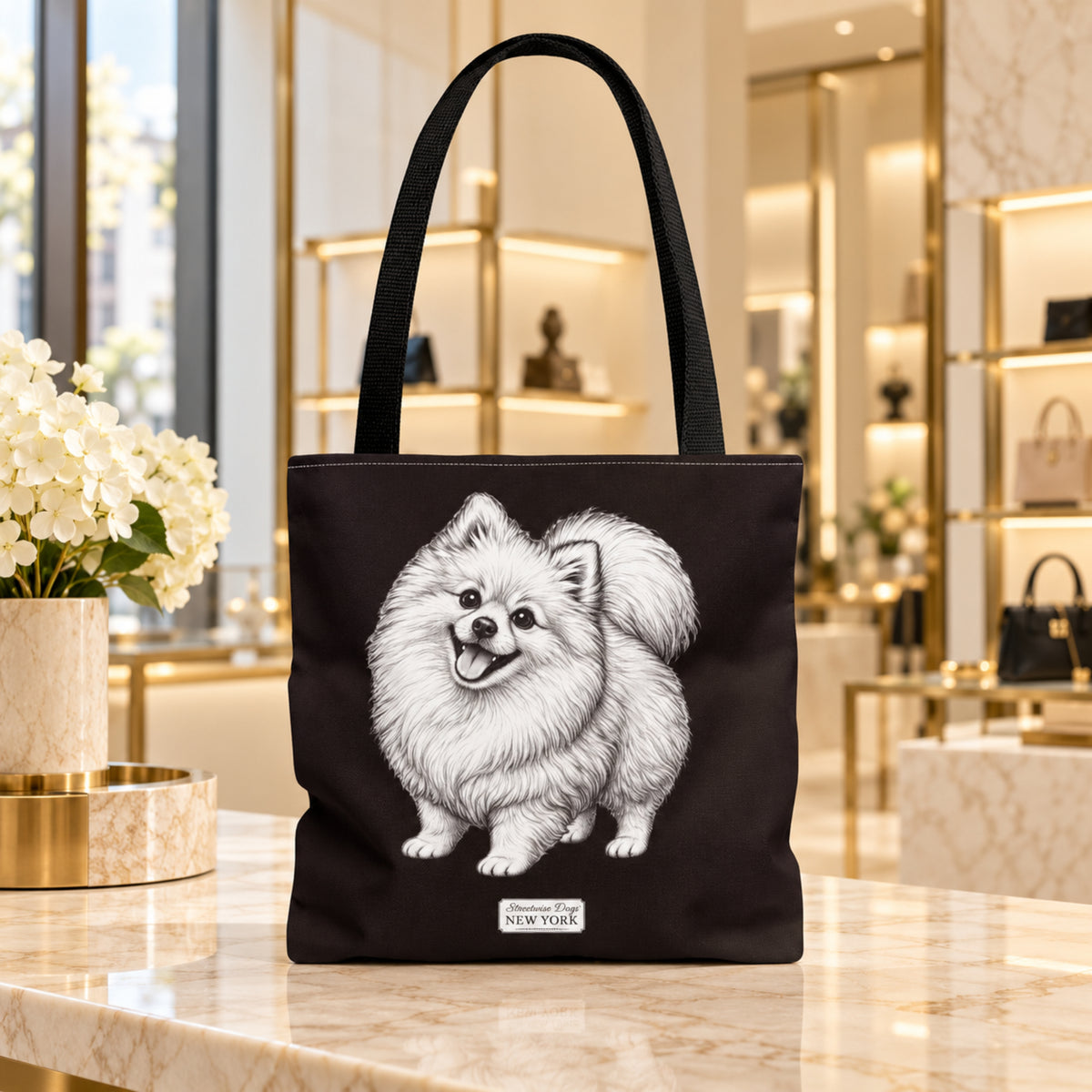 Pomeranian, Durable Tote Bag