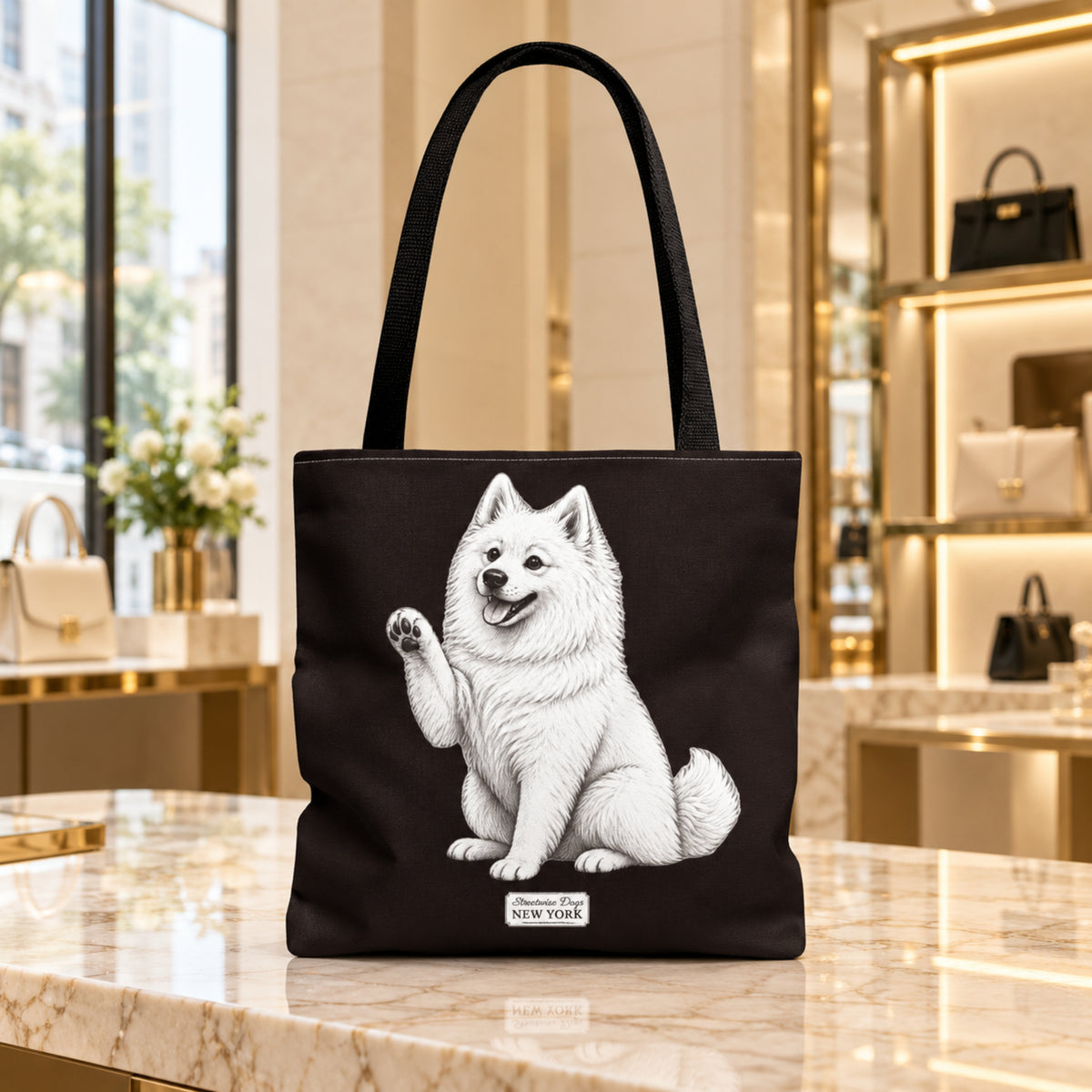 American Eskimo Dog, Durable Tote Bag