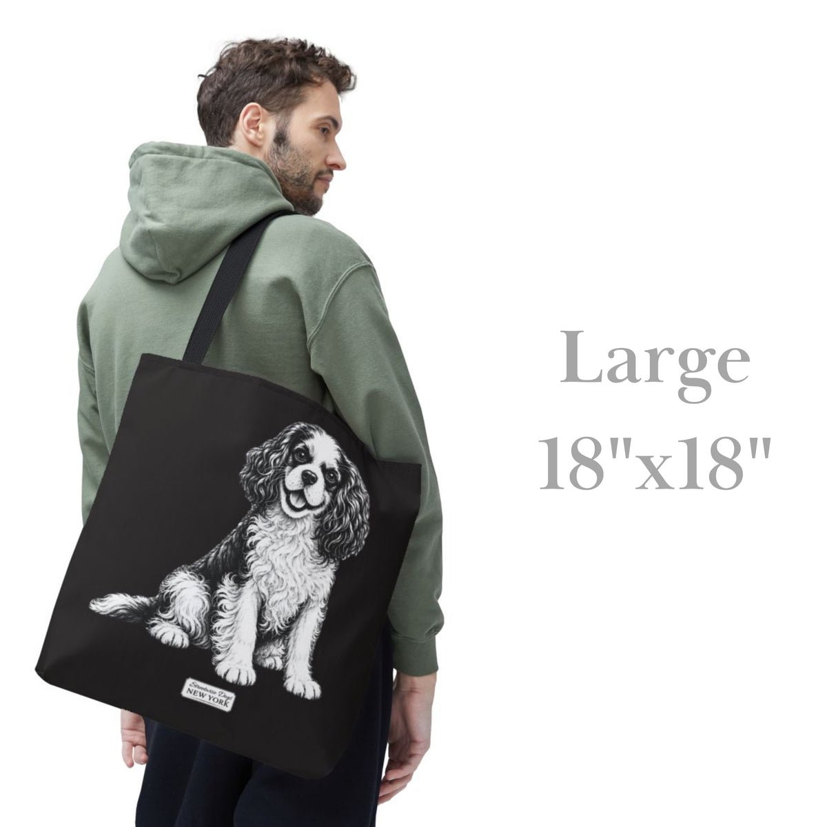 Cavalier King Charles Spaniel, Durable Tote Bag
