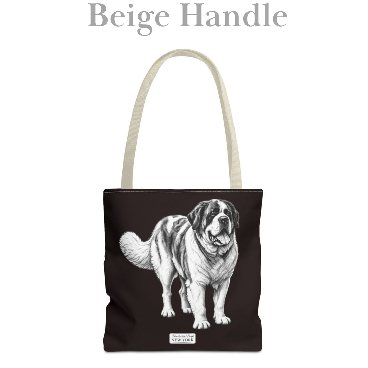 Saint Bernard, Durable Tote Bag