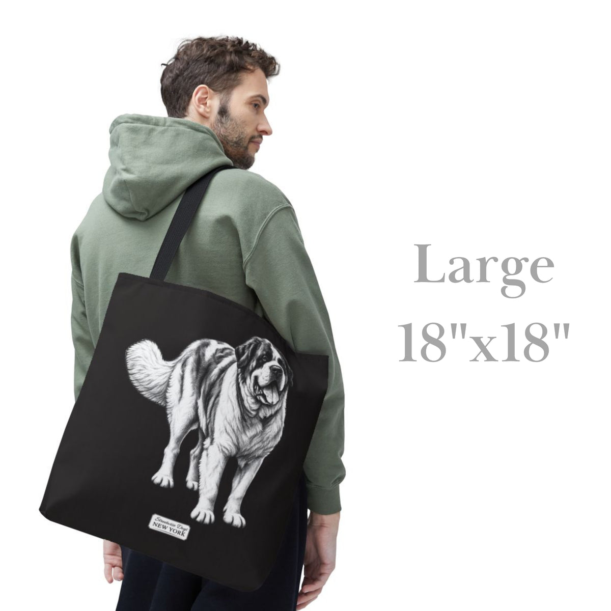 Saint Bernard, Durable Tote Bag