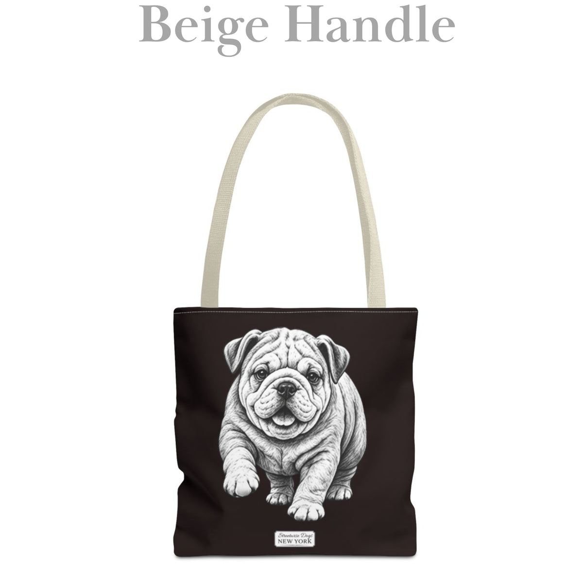 English Bulldog, Durable Tote Bag