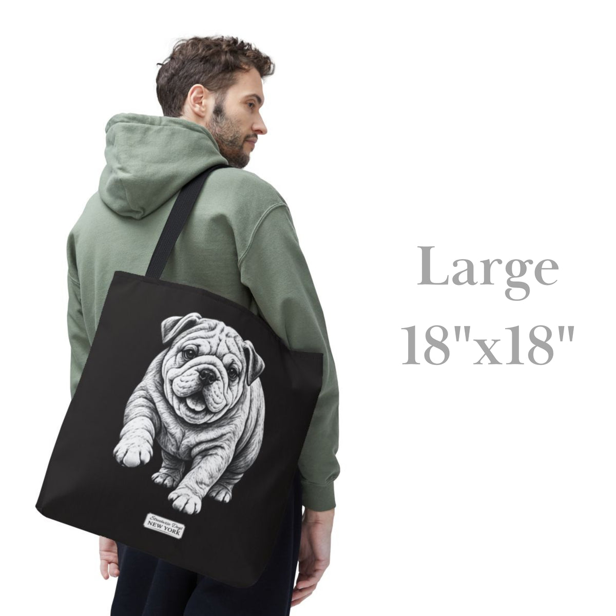 English Bulldog, Durable Tote Bag