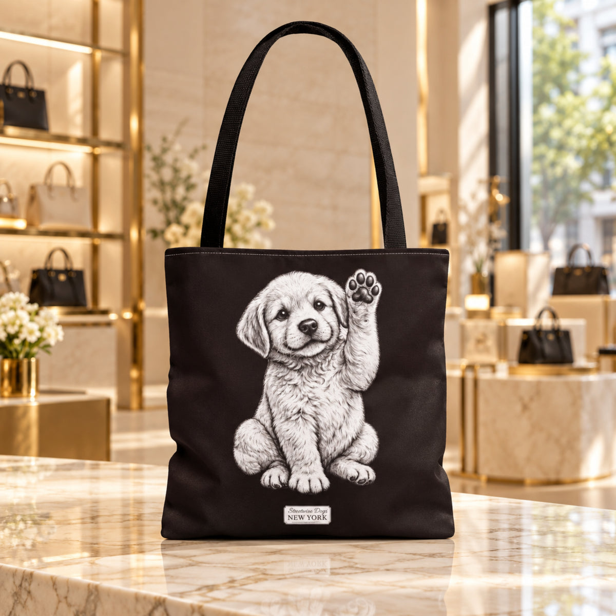 Golden Retriever, Durable Tote Bag