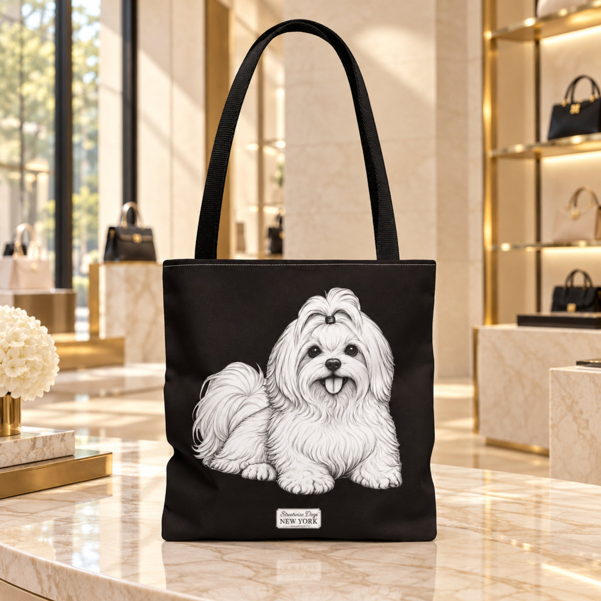 Maltese Terrier, Durable Tote Bag