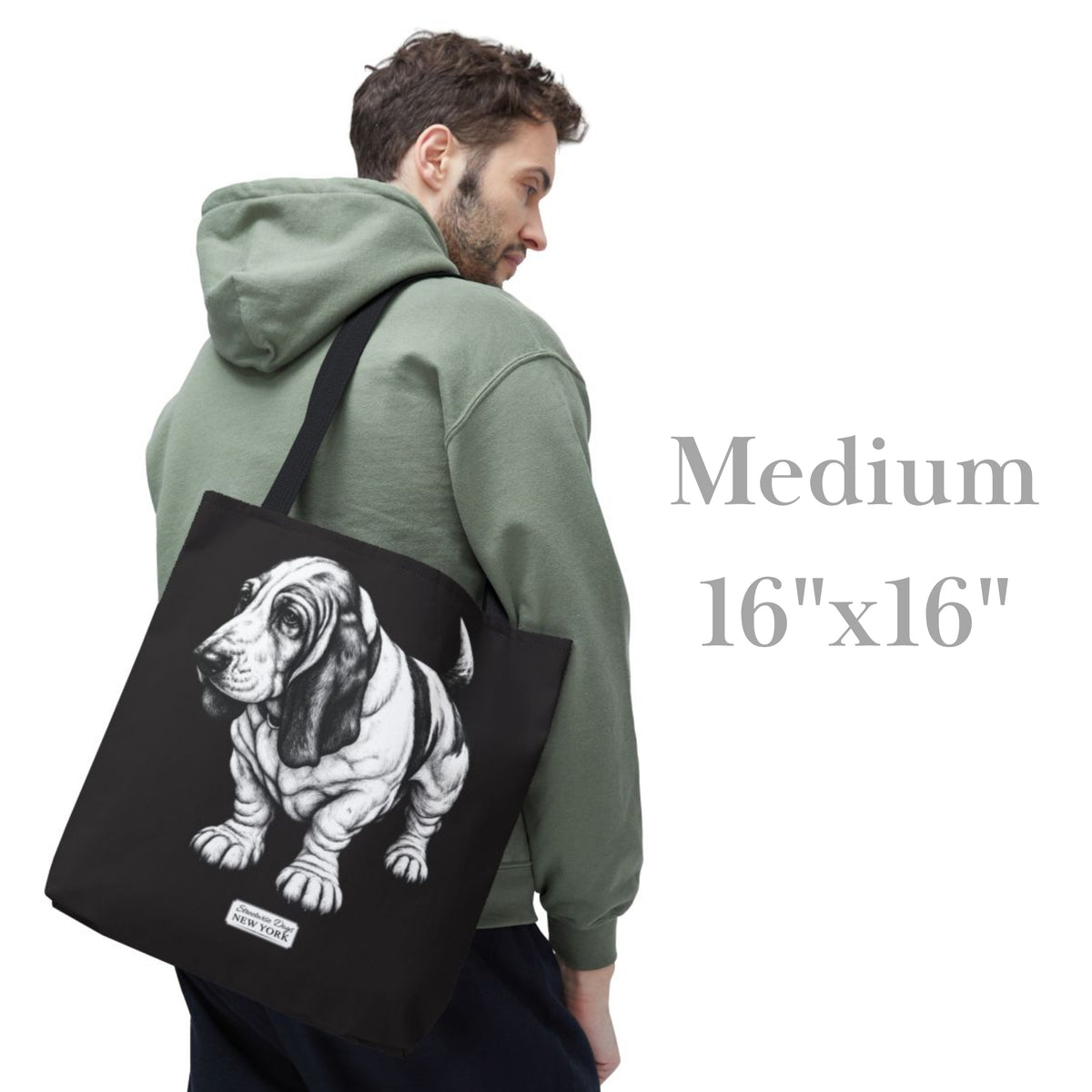 Basset Hound, Durable Tote Bag