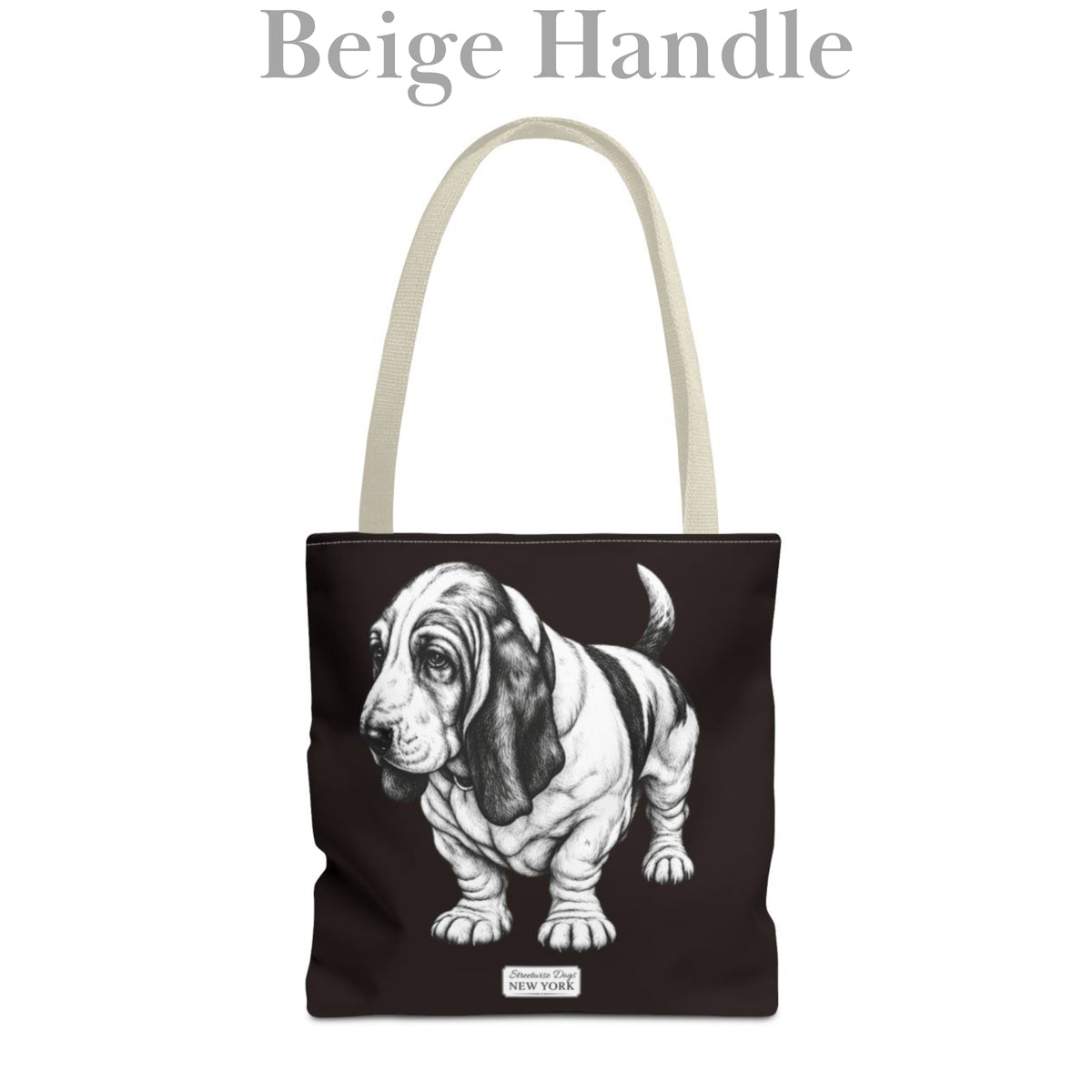 Basset Hound, Durable Tote Bag