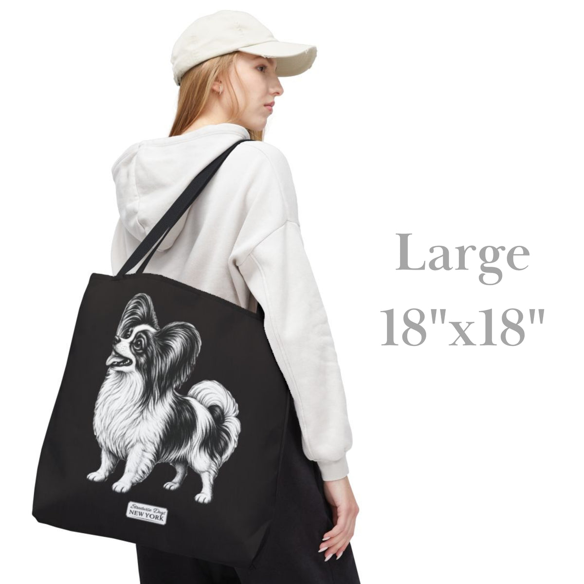 Papillon, Durable Tote Bag