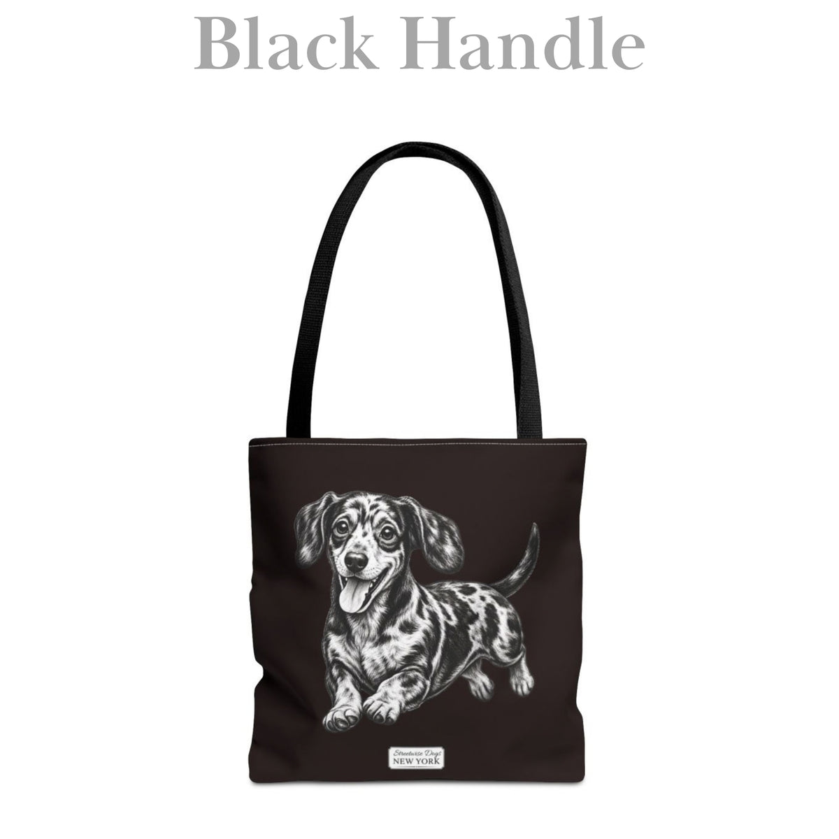 Dapple Dachshund, Durable Tote Bag