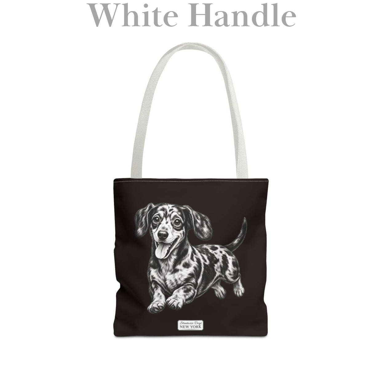 Dapple Dachshund, Durable Tote Bag