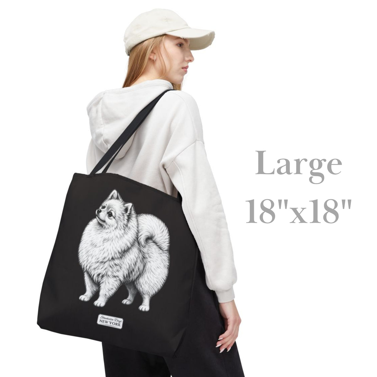 Pomeranian, Durable Tote Bag