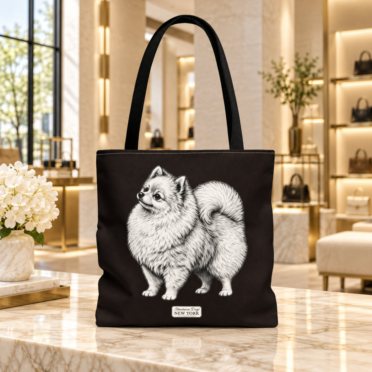 Pomeranian, Durable Tote Bag