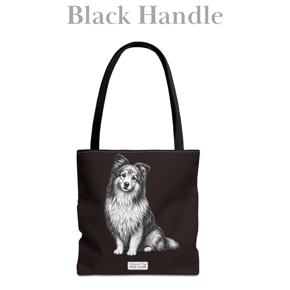 Shetland Sheepdog, Durable Tote Bag