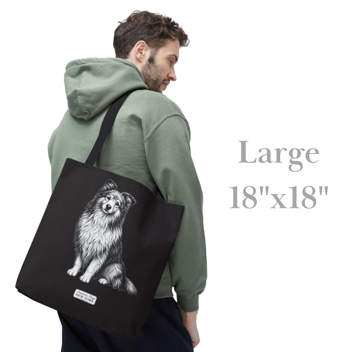 Shetland Sheepdog, Durable Tote Bag
